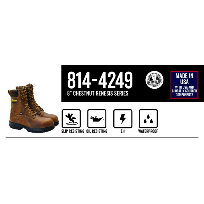 Genesis Series – 8″ Chestnut – Waterproof