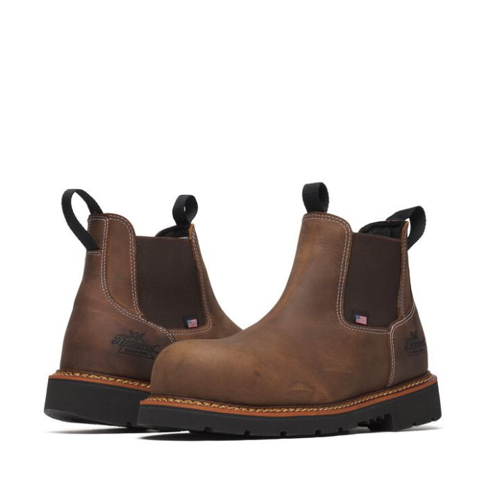 American Heritage – Chelsea Crazy Horse Nano Round Toe BLK 90