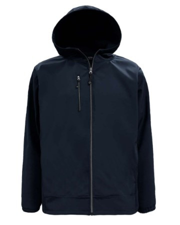 9768-S3F Unisex 3 Layers Soft Shell Hooded Full Zip Jacket