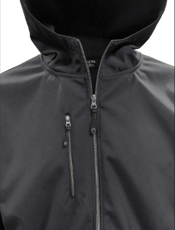 9768-S3F Unisex 3 Layers Soft Shell Hooded Full Zip Jacket
