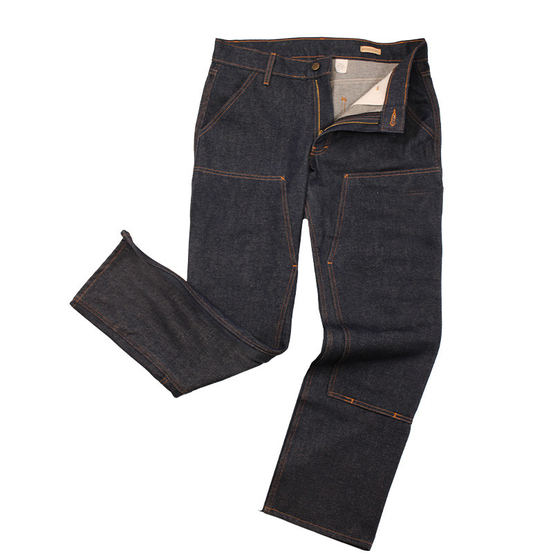 Women's Mid-Rise Double Knee Jeans w/out Suspender Buttons