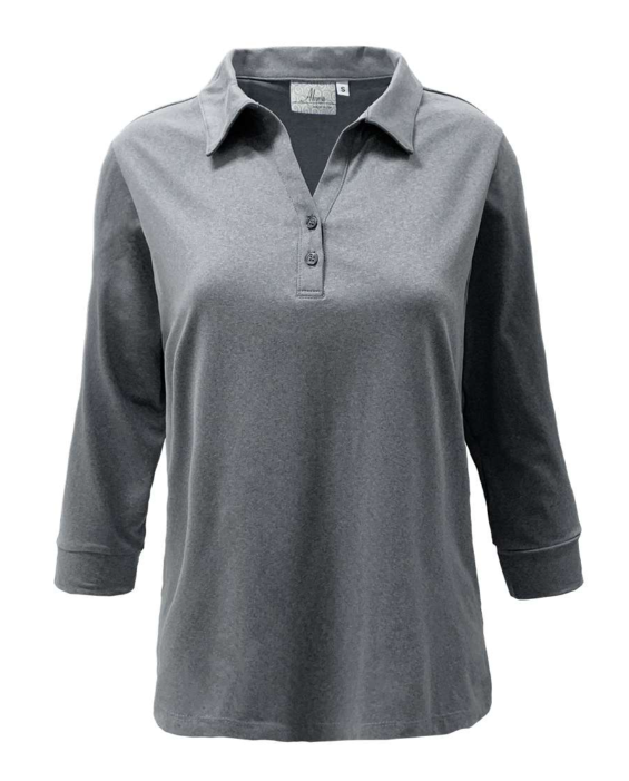 301-DSJ Ladies' Sueded Jersey 3/4 Sleeve Polo