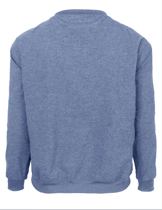 9011-CBS Men's Chambray Crew Neck Windshirt