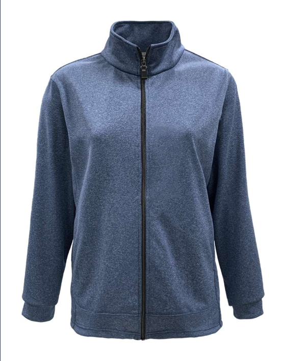  618-BDI Ladies' Bonded Interlock Full Zip Jacket