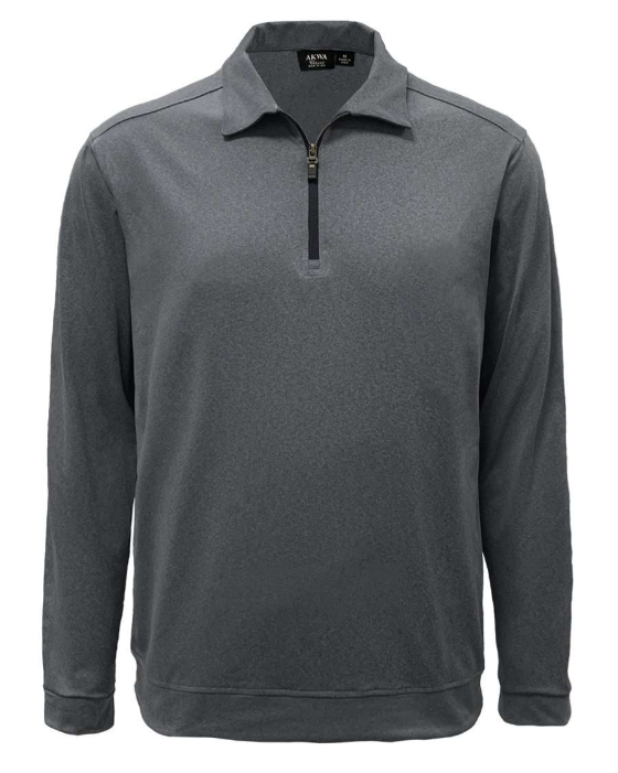  2401-DSJ Men's Double Sueded Jersey L/S 1/4 Zip Polo