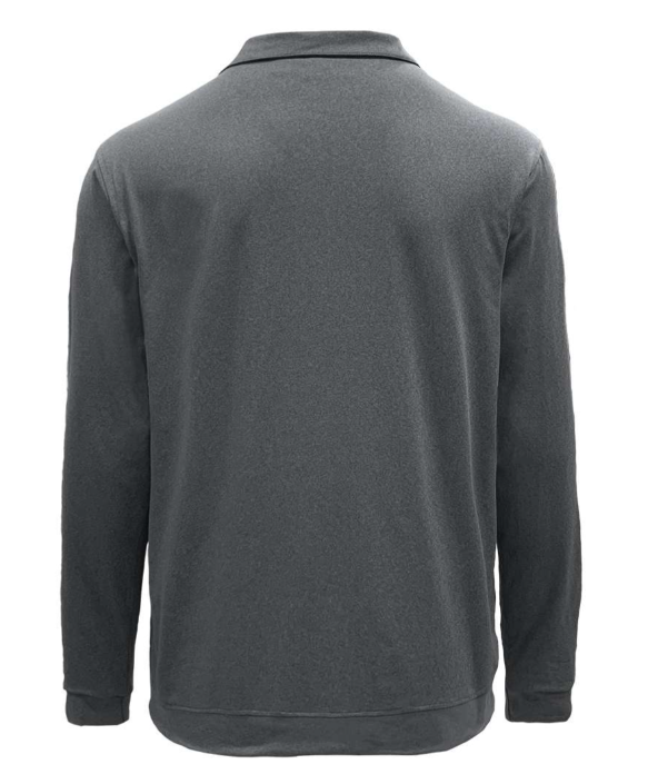  2401-DSJ Men's Double Sueded Jersey L/S 1/4 Zip Polo