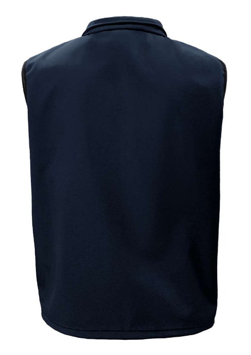 9529-S3F Men's 3 Layers Soft Shell Full Zip Vest