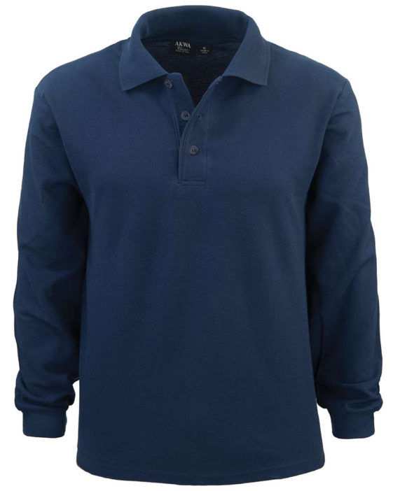 2404-PKS Men's Cotton Stretch Pique L/S Polo