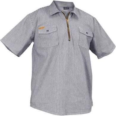 Prison Blues Short Sleeve Hickory Shirts