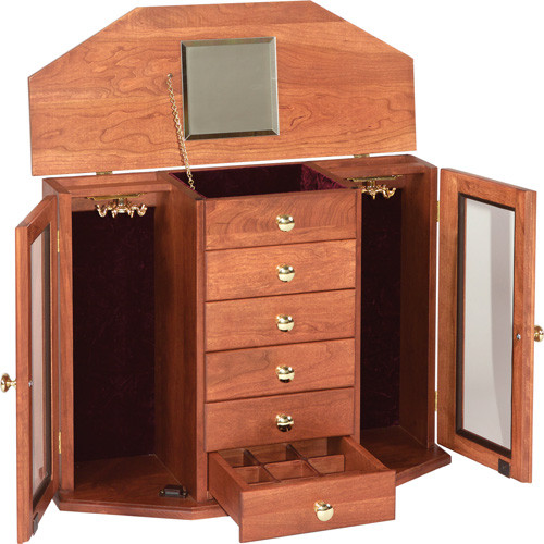 Canted Jewelry Armoire