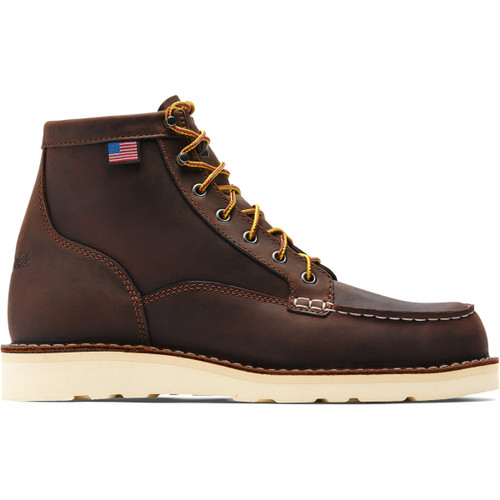 Bull Run Moc Toe 6" Brown Steel Toe.