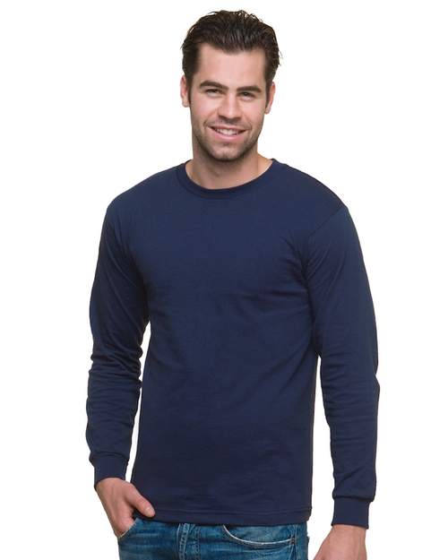 MADE IN USA MIDWEIGHT 5.4 OZ. UNISEX LONG SLEEVE CREW [S-4XL]