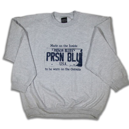 Prison Blues USA Plate Sweatshirt