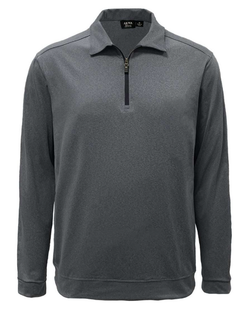  2401-DSJ Men's Double Sueded Jersey L/S 1/4 Zip Polo