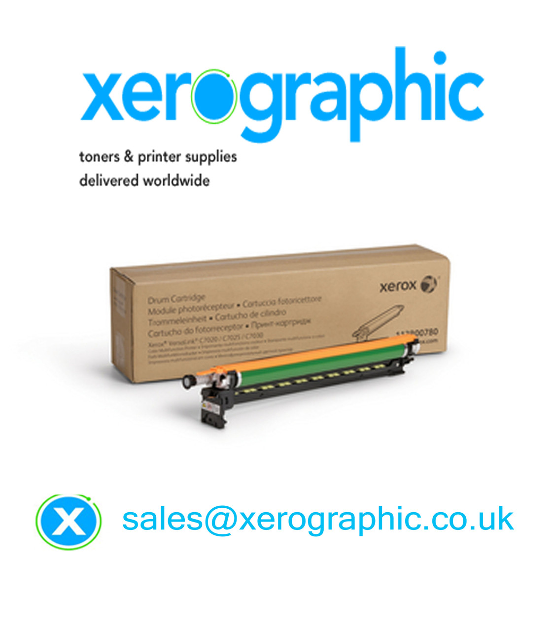 Xerox C7020/ C7025/ C7030 Genuine CYMK Drum Cartridge (Print