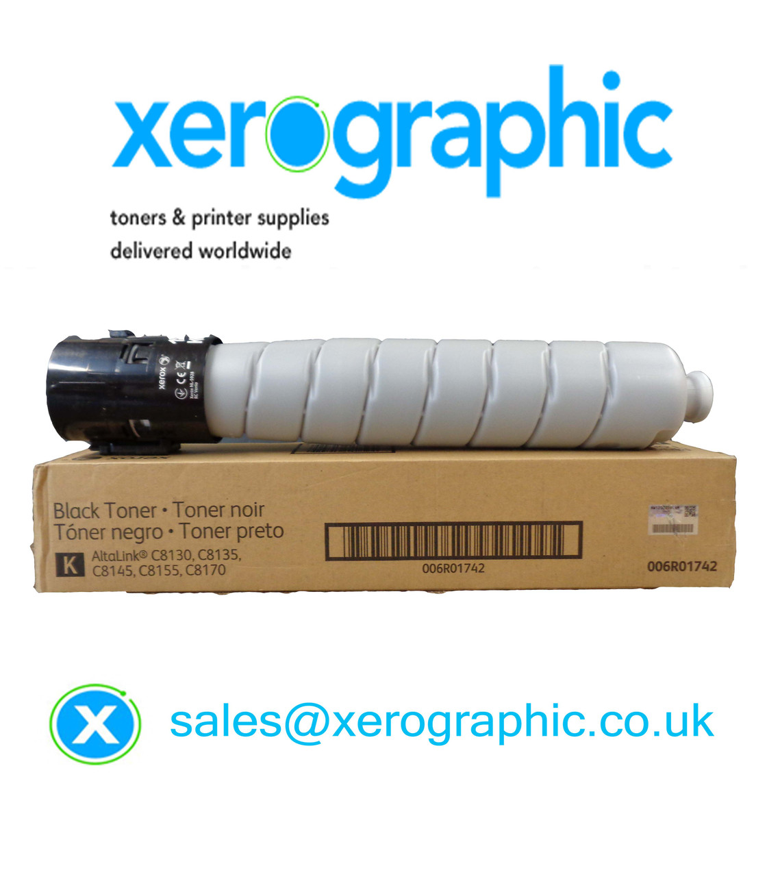 Xerox AltaLink B8145, B8155, B8170 Genuine DMO Black Toner