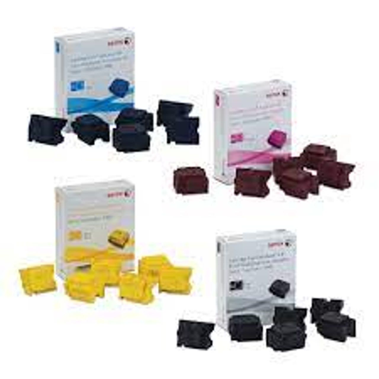 Xerox ColorQube 8900 Genuine CYMK Wax Sticks Ink 108R01025, 108R01022,  108R01023, 108R01024