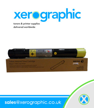 Xerox Phaser 7500 Color Printer Genuine Xerox Metered Yellow Toner Cartridge 106R01449 106R1449