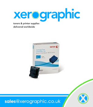 Xerox ColorQube 8570, 8580 Series Genuine 2 Blocks Cyan Solid Wax Ink 108R00931, 108R931