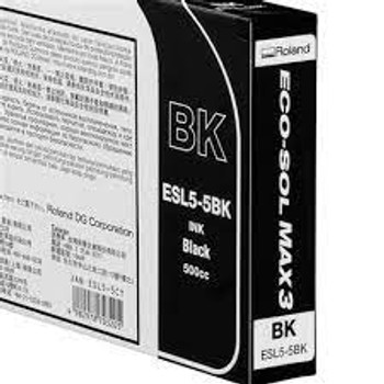 Roland 220ml Eco-Sol Max 3, Genuine Black Ink, ESL5-BK 