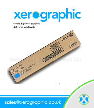 Xerox DocuColor 7000, 7000AP, 8000, 8000AP, Genuine Cyan Toner Cartridge - 006R90347