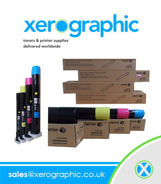 Xerox CYMK Genuine High Capacity Toner Cartridge 106R01436, 106R01437, 106R01438, 106R01439 