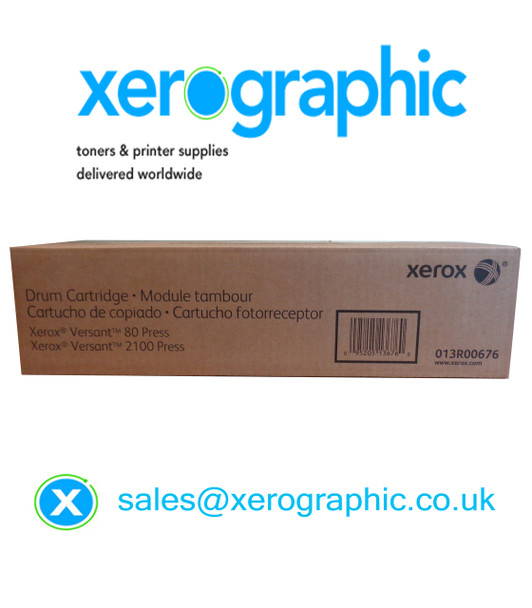 Xerox Versant 80, 180, 2100, 3100, 4100, Press Genuine Drum Cartridge 013R00674 013R00676 13R674 13R676