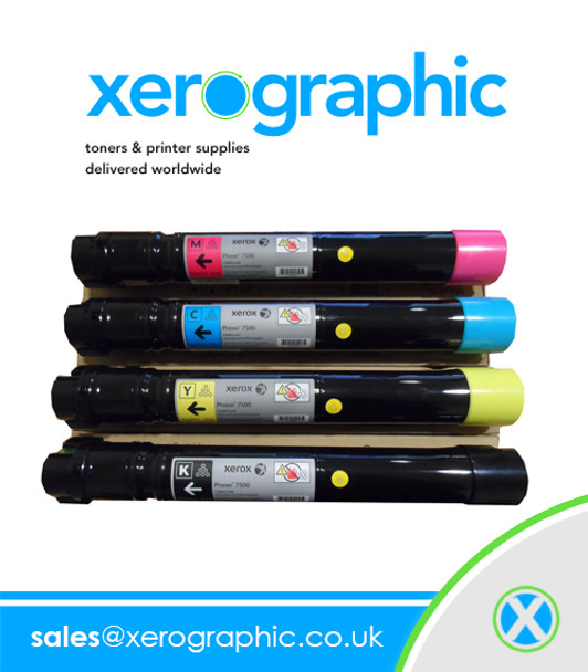 Xerox Phaser 7800 Genuine Multicolour Toner Cartridges 106R01578 106R01579 106R01580 106R01581