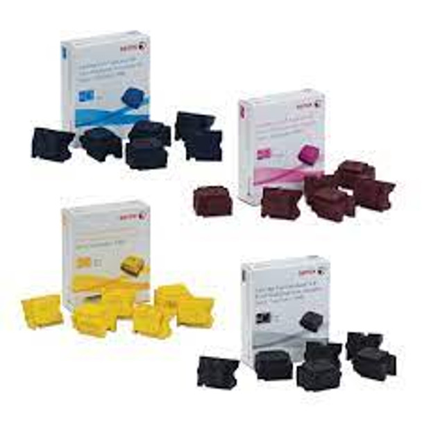 Xerox ColorQube 8900 Genuine CYMK Wax Sticks Ink 108R01025, 108R01022, 108R01023, 108R01024