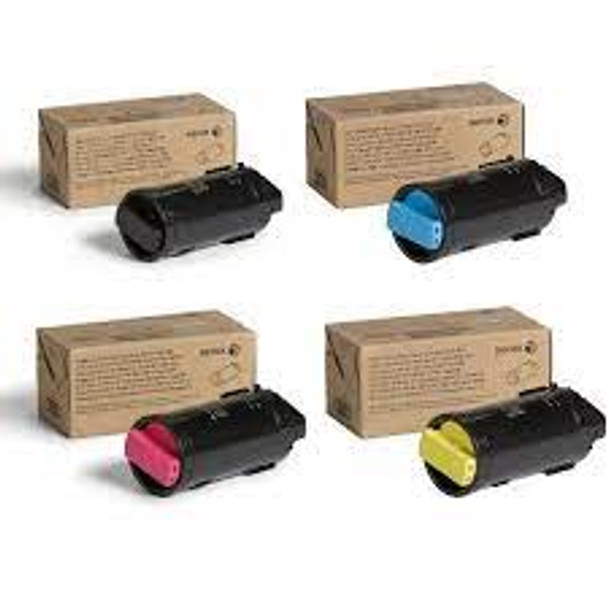 Xerox VersaLink C605, Genuine CYMK Extral High Capacity Toner Cartridge 106R03931, 106R03930, 106R03929, 106R03928