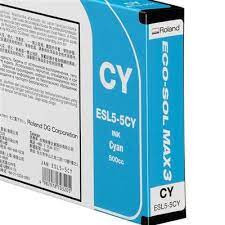 Roland 500ml Eco-Sol Max 3, Genuine Cyan Ink Cartridge, ESL5-CY
