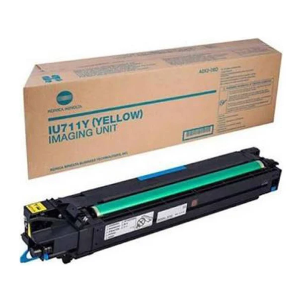 Genuine Yellow Drum Cartridge Konica Bizhub C654 C754 E / IU711Y Imaging Drum Cartridge A2X208D