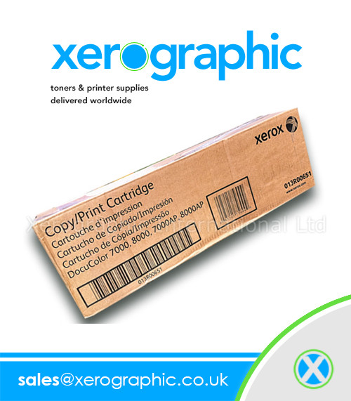 Xerox DocuColor 7000, 8000, 7000AP, 8000AP, Genuine Copy/ Print Cartridge  013R00651, 13R00651, 13R651