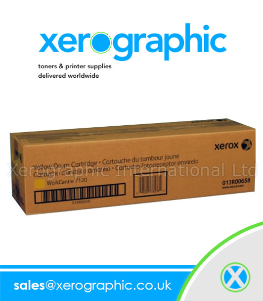 Xerox Genuine Yellow Drum Cartridge WorkCentre 7120,7125,7220,7225 013R00658 13R658