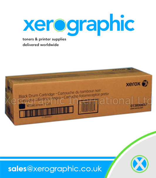 Xerox WorkCentre 7120, 7125, Genuine Black Print Drum Cartridge 013R00657, 13R657