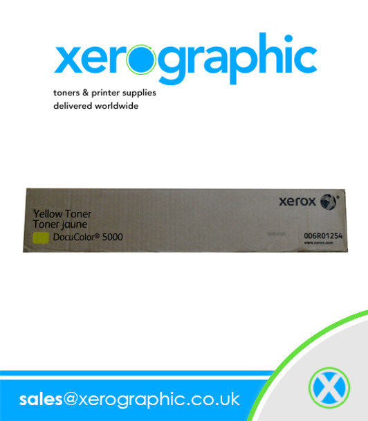 Xerox DocuColor 5000 Yellow Toner Cartridge Genuine Double Pack  006R01254