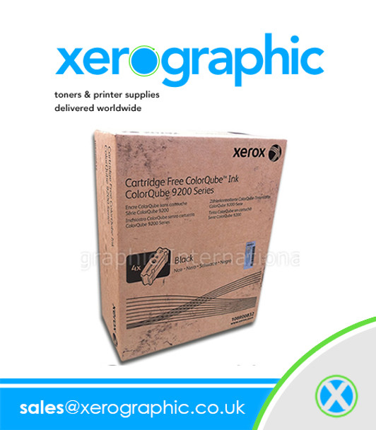 Xerox ColorQube Ink 9201, 9202, 9203, Genuine Black Solid Ink - Metered  -108R00836  (Capacity 10,000 Pages)