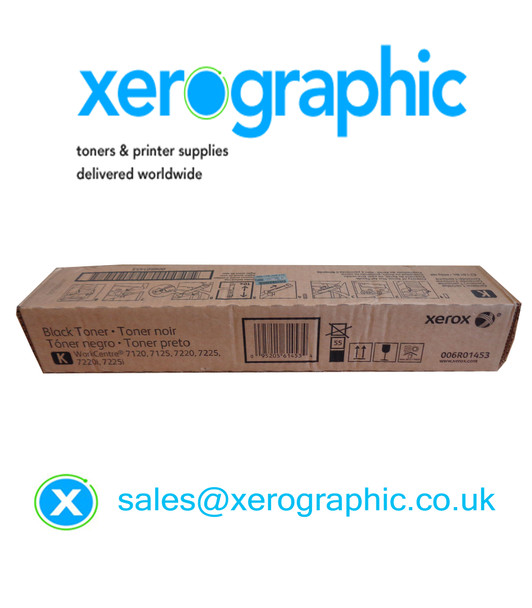 Xerox WorkCentre 7120 7125 7220 7225 Genuine Page Pack Black Toner Cartridge, 006R01453 6R1453