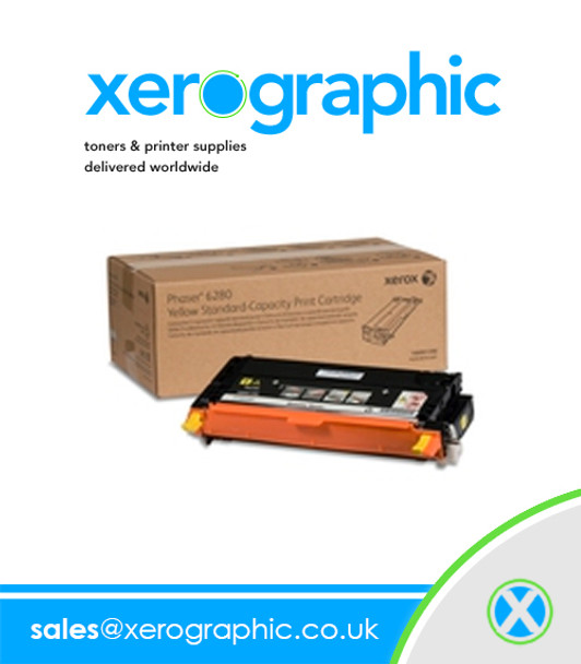 Xerox Phaser 6280 Genuine Yellow High - Capacity Print Cartridge - 106R01394
