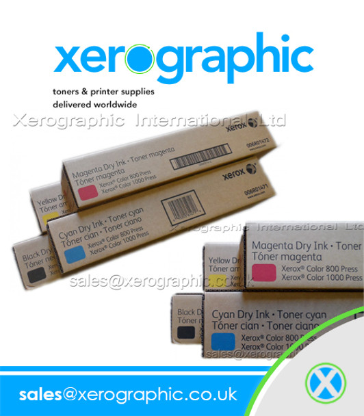 Xerox Color 800 1000 CMYK Set Genuine Toners Cartridge 006R01470 006R01471 006R01472 006R01473