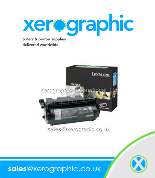 Lexmark Ink 12A7462 Genuine High Capacity Black Toner Cartridge 12A7462