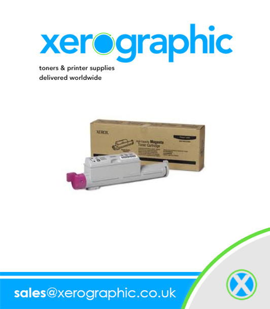 Xerox Phaser 6360 Color Laser Printer Genuine Metered Magenta Toner Cartridge - 106R01223