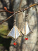 Chinese Lantern Earrings from Art Clay Paper Type Silver by Petra Cameron, 2008. Using traditional Origami techniques you can create incredibly strong designs from this very delicate Paper Type product.