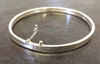 Sterling Silver Oval Bangle