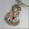 Silver and rose gold pendant by Eleanor Phillips - www.eleanorphillipsjewelry.com