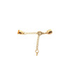 Cord Ends With Clasp & Extension Chain - Gold-Plated 8mm