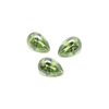 Liquid cut green teardrop stones.