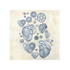 Prima Finnabair Mould - Imaginarium Steampunk Hearts 5x8" (186-969448) finished pieces