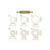 Dimensions of Padico Jewel Mould - Mini Jewellery Cut Circle