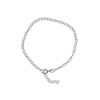 7" Sterling Silver Cable Link Chain Bracelet